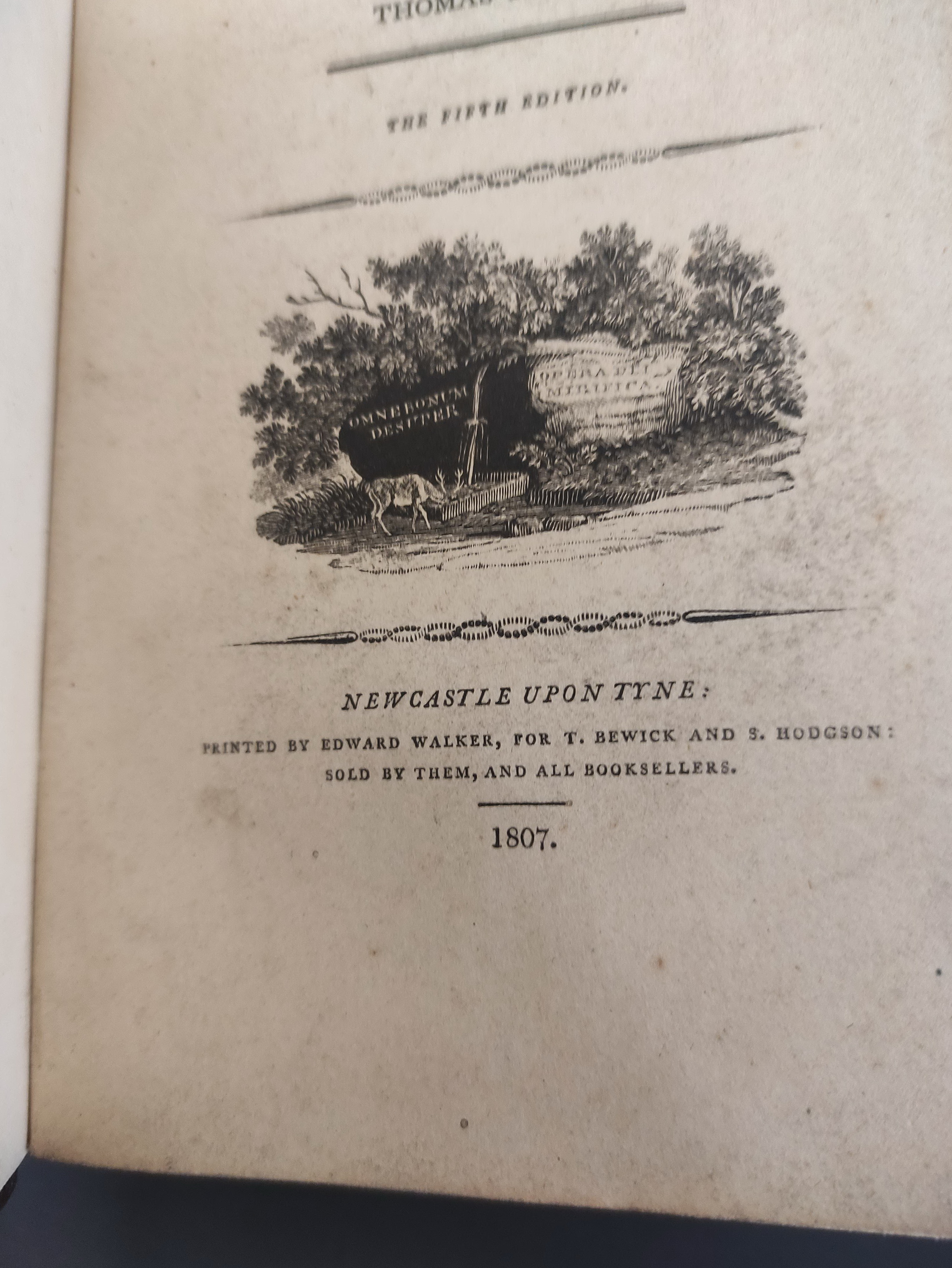 BEWICK THOMAS.  A General History of Quadrupeds. 525pp. Many wood eng. vignettes. Large paper 8vo. - Image 3 of 9