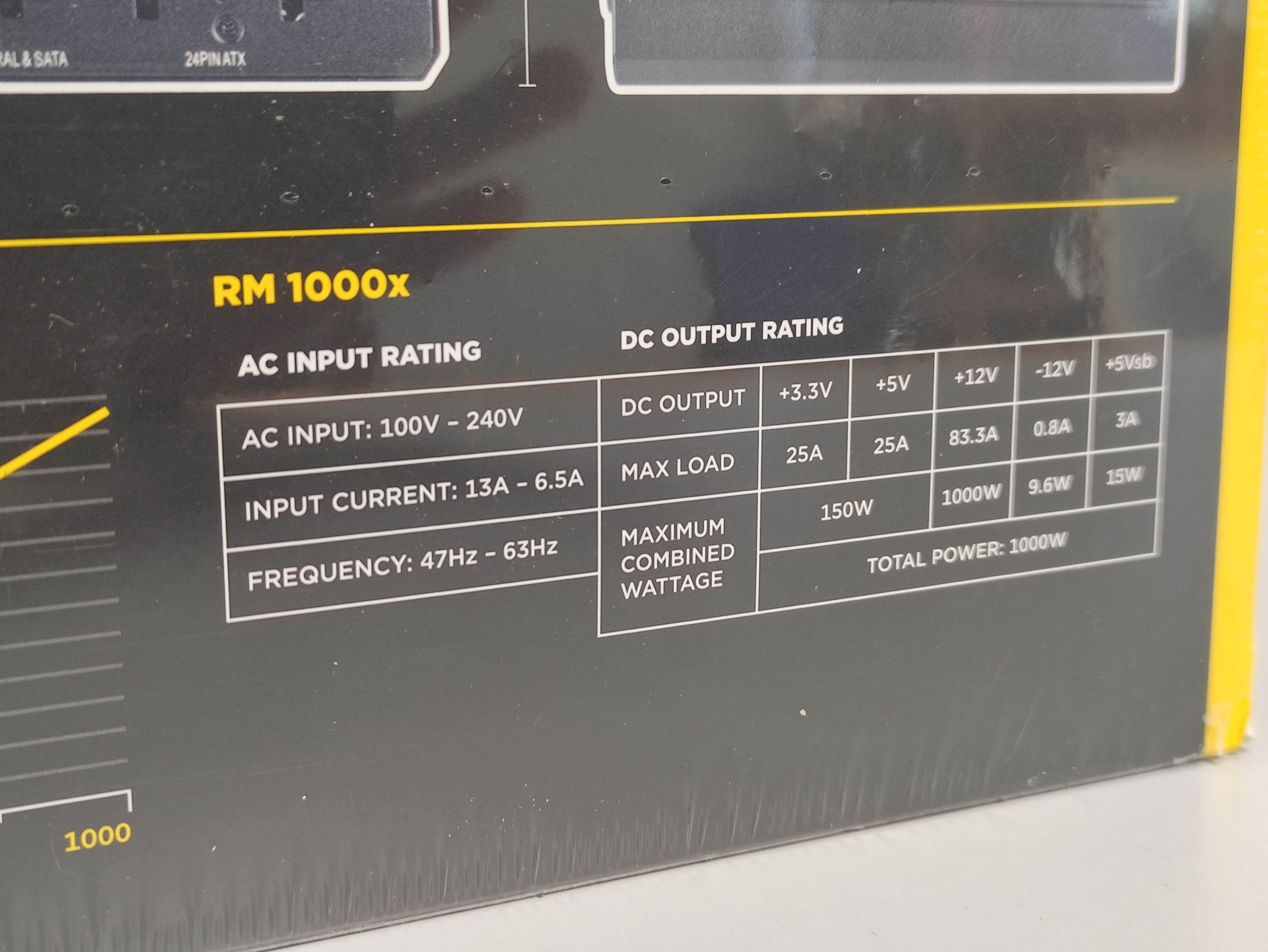 Sealed Corsair RM1000X 1000w power supply unit. - Image 3 of 6