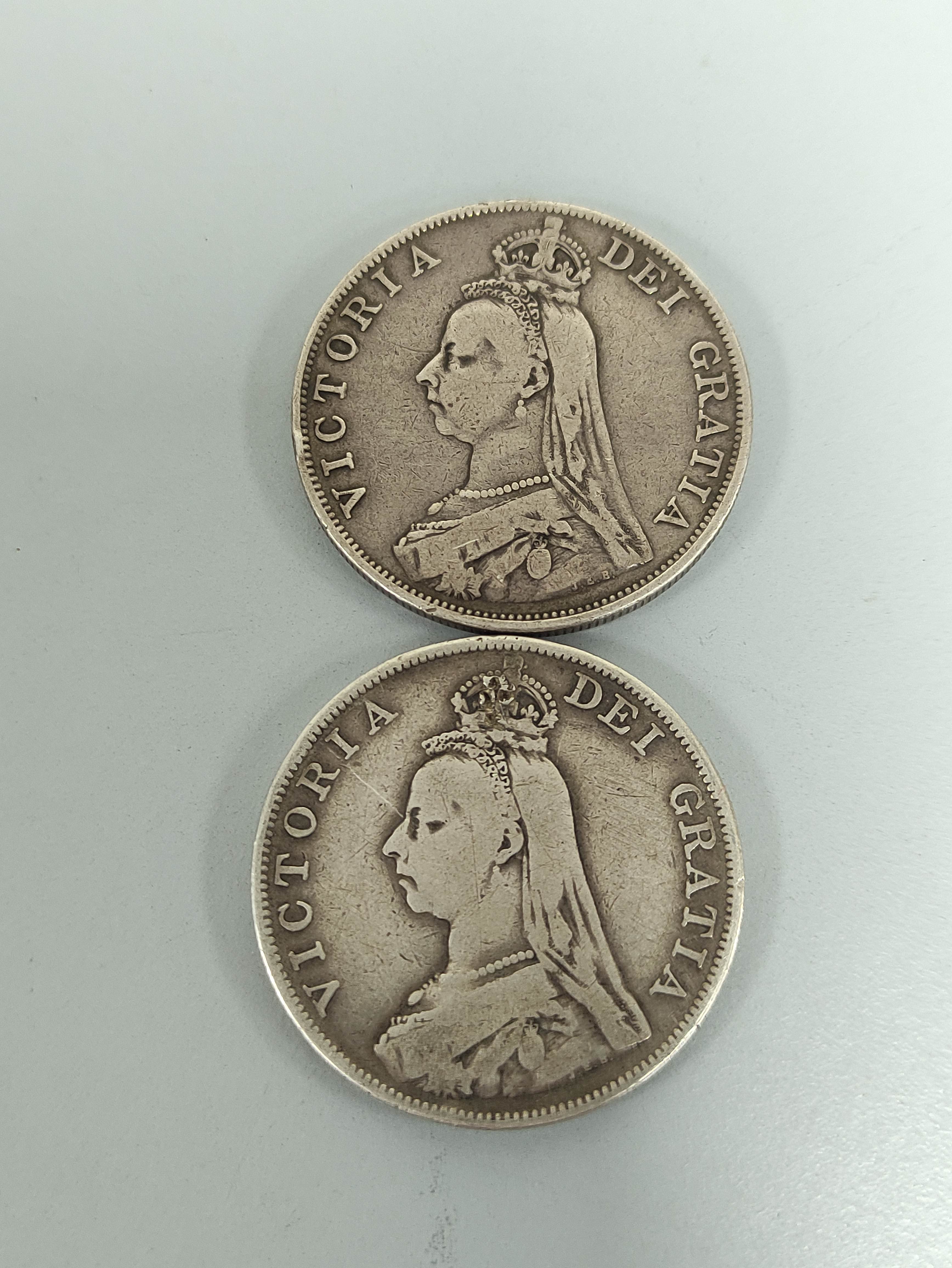 United Kingdom. Victoria. Four silver coins comprising of an 1887 double florin (mintage 483,000), - Image 6 of 6