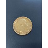 United Kingdom. Edward VII 1906 22ct gold half sovereign. 3.9g