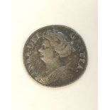 Great Britain. Anne. 1711 sixpence OBV VG REV VG+