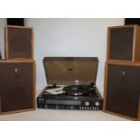 Sanyo record plater model GXT 4000 with four set Sanyo speakers.