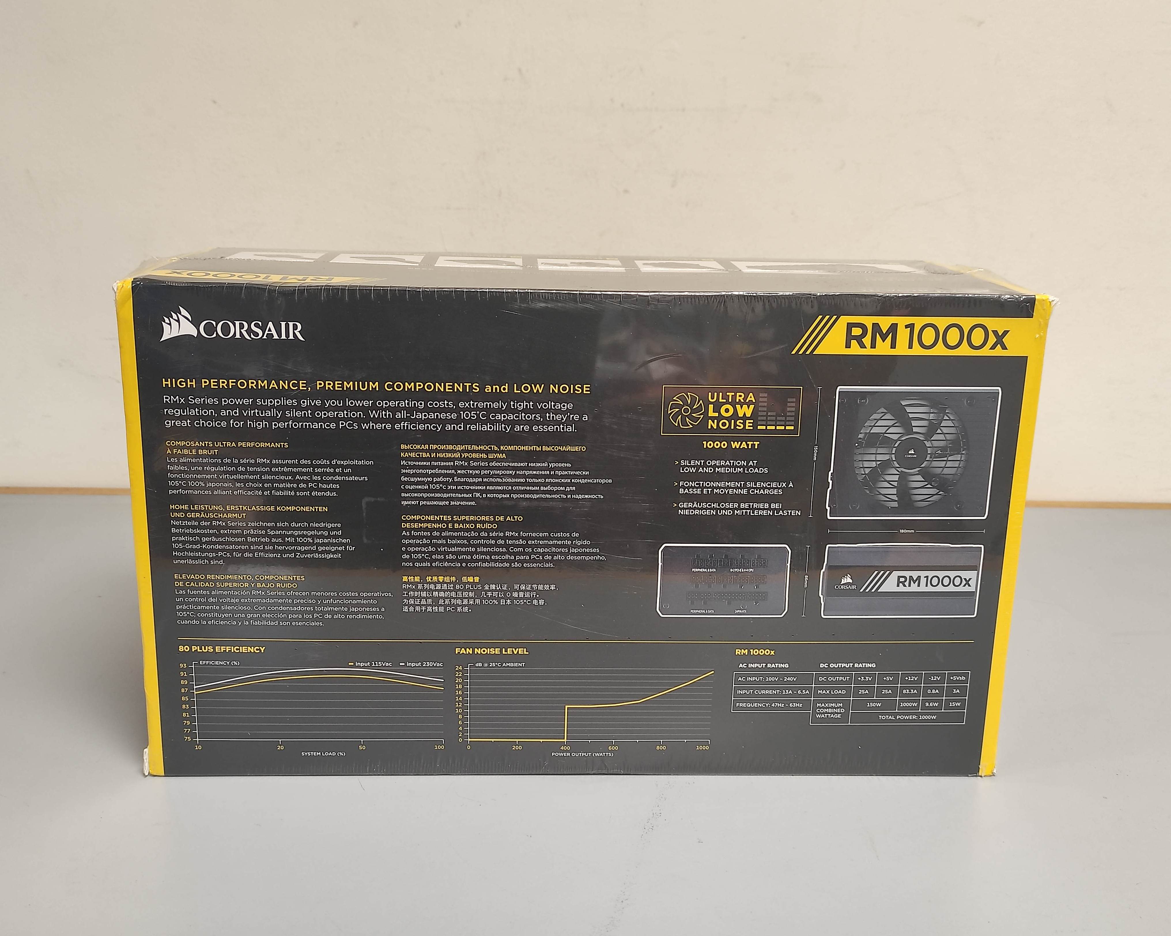 Sealed Corsair RM1000X 1000w power supply unit. - Image 2 of 6