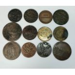 British & World Tokens & Currency: lot comprising of eight Victorian merchant's tokens with examples