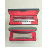 The Larry Adler Professional 16 harmonica by M.Hohner and another Chromonica 270 (2)
