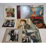 Collection of Bob Dylan records to include Bringing it all back home, Blonde on Blonde with gatefold