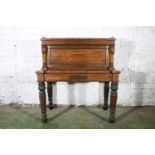 Early 19th century rosewood secretaire cabinet in the manner of William Trotter of Edinburgh, with