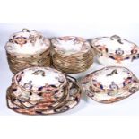 Royal Crown Derby forty five piece 3615 pattern Imari palate dinner set comprising tureens,