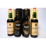 Four bottles of single malt Scotch whisky to include GLENFIDDICH pure malt Special Old Reserve 40%