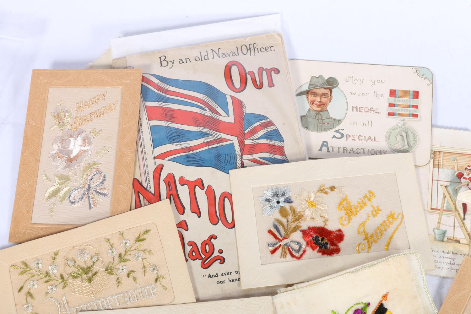 Three boxes of postcards containing around 500,greetings cards and ephemera to include eight French - Image 3 of 6