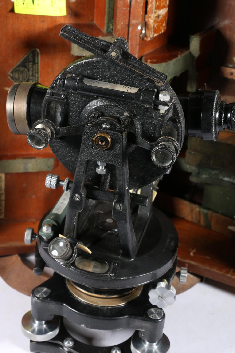 Hilger & Watts Limited, Watts of London surveyors level or theodolite #70044 in mahogany case. - Image 2 of 3