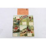 Valentine's of Dundee 'The Rules of Golf' set of six postcards in original envelope. The original