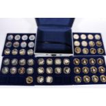 The Windsor Mint, a collection of cupro plated proof-like coins contained in an aluminium case,
