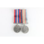 WWII medal pair comprising a George VI Australia Service medal [108899 ANDERSON AM] and British