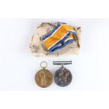 WWI medal pair of 112481 2 Corporal J Buchan of the Royal Engineers comprising WW1 war medal and