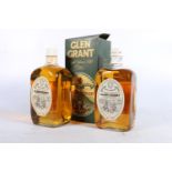 Two bottles of GLEN GRANT 8 year old Highland single malt Scotch whisky, 1970s bottlings, 70° proof,