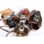 Zeiss Ikon Super Ikonta SLR single lens reflex camera with Carl Zeiss Jena #1413844 Tessae 1:2.8 f=