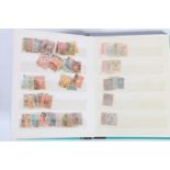 Stamp collection held across numerous albums, mostly 20th century stamps including USA, SWEDEN,