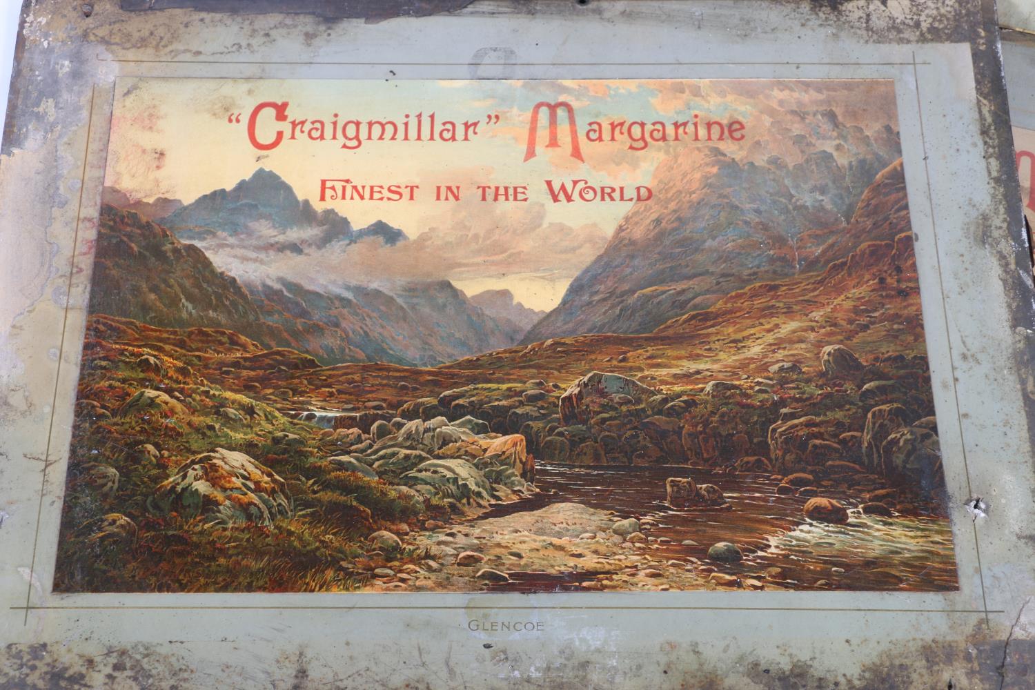 Three vintage advertisement signs for 'Craigmillar Margarine', 34cm x 46cm. (3) - Image 2 of 2