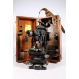 Hilger & Watts Limited, Watts of London surveyors level or theodolite #70044 in mahogany case.