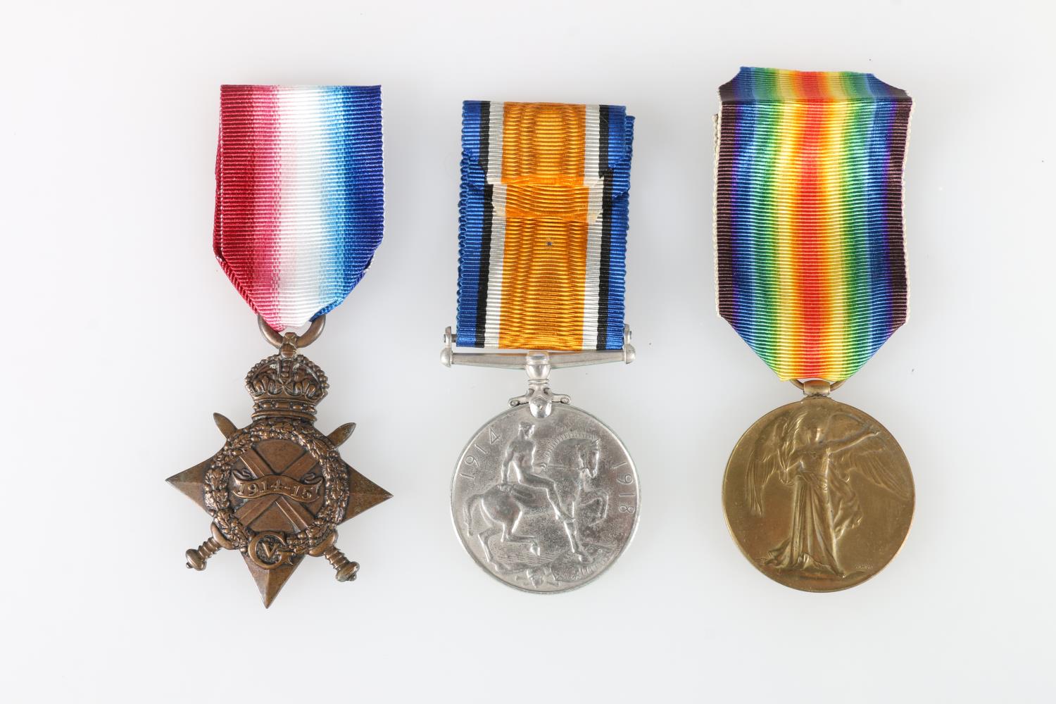 Medals of 1462 Private Thomas Milne of the 5th Battalion Gordon Highlanders comprising WWI British