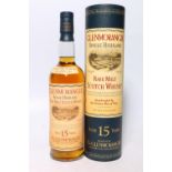 GLENMORANGIE 15 year old Highland single malt Scotch whisky 43% abv. 70cl with box.