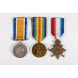 Medals of S/9512 Private Joseph Duncan of the 2nd Battalion Gordon Highlanders comprising WWI