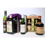 Four bottles of Scotch whisky to include LAPHROAIG 10 year old single malt 40% 35cl with tube, a