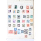 Stamp collection held in four albums to include used 19th and 20th century stamps including USA,