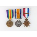 Medals of 2851 Private John McIntosh of the 1st Battalion Black Watch Royal Highlanders comprising