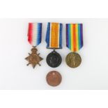 Medals of 15766 Private Alexander Veitch of the 12th Battalion Royal Scots comprising WWI British