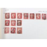 Stamp collection across numerous albums to include an album of GB penny reds, mostly plates arranged