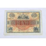 THE UNION BANK OF SCOTLAND LIMITED five pound £5 banknote, 25th May 1943, Hird and Wilson, E638/111,