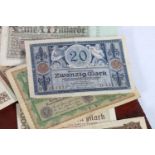 GERMANY a large collection of banknotes to include twenty-six 1000 Mark Reichsbanknote 1910, one