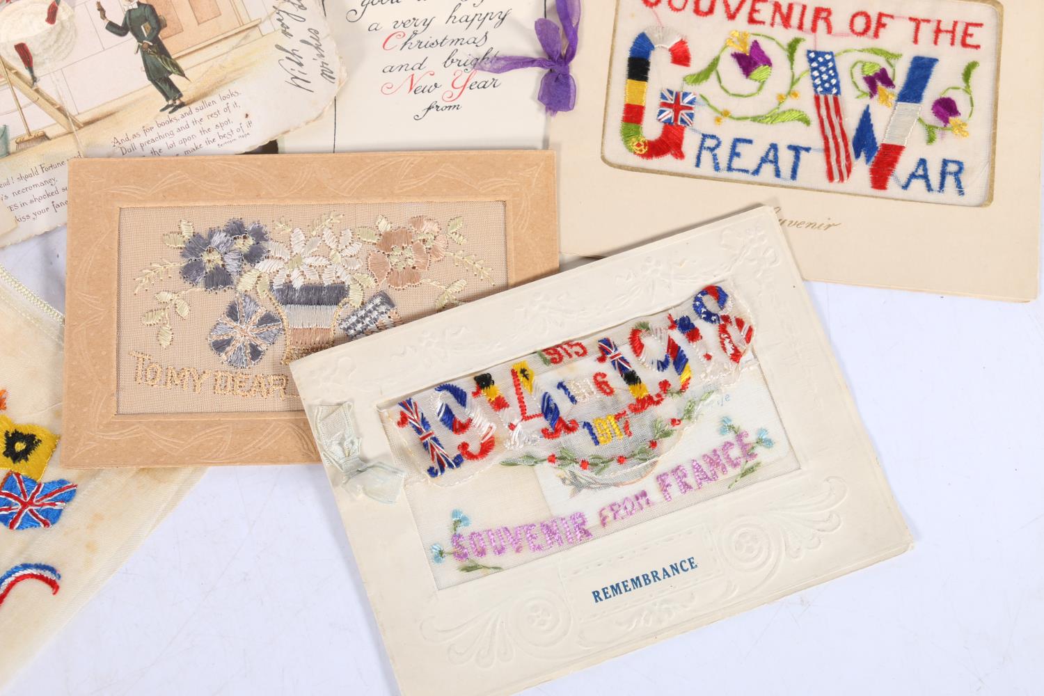 Three boxes of postcards containing around 500,greetings cards and ephemera to include eight French - Image 5 of 6
