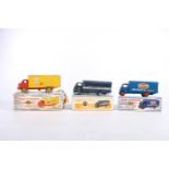 Dinky Supertoys 918 Guy Van Ever Ready with blue body and cab, red hubs with box lid, Dinky