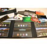 Collection of GB mint stamps including prestige booklets, Definitive presentation set etc., estimate