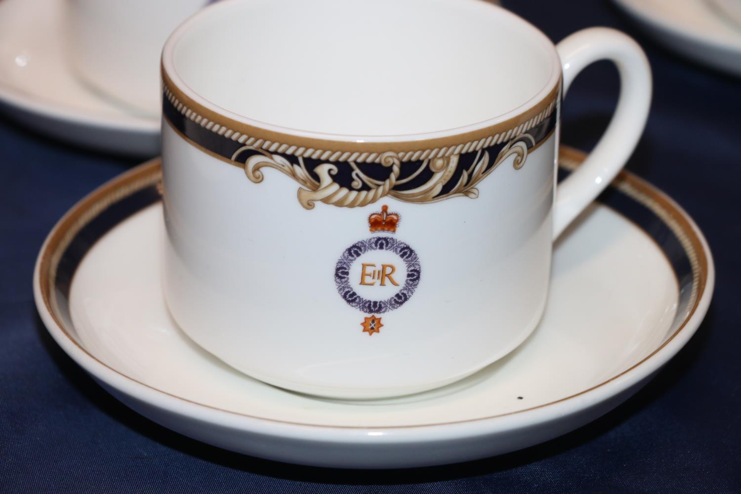 Sixty-piece Wedgwood five-star bone china dinner and tea service from the Royal Scots Club, each - Image 2 of 3