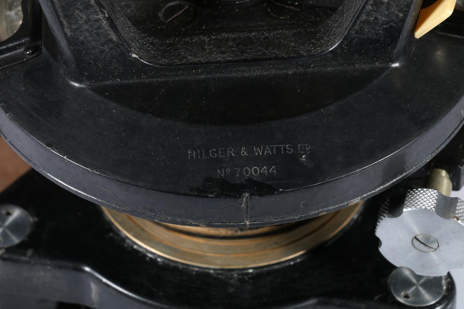 Hilger & Watts Limited, Watts of London surveyors level or theodolite #70044 in mahogany case. - Image 3 of 3