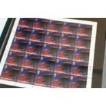 GB mint stamp collection held in two folders, estimated FV~£215, also first day covers, etc.