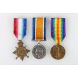 Medals of 19968 Ronald Willocks of the 10th Battalion Highland Light Infantry HLI comprising WWI