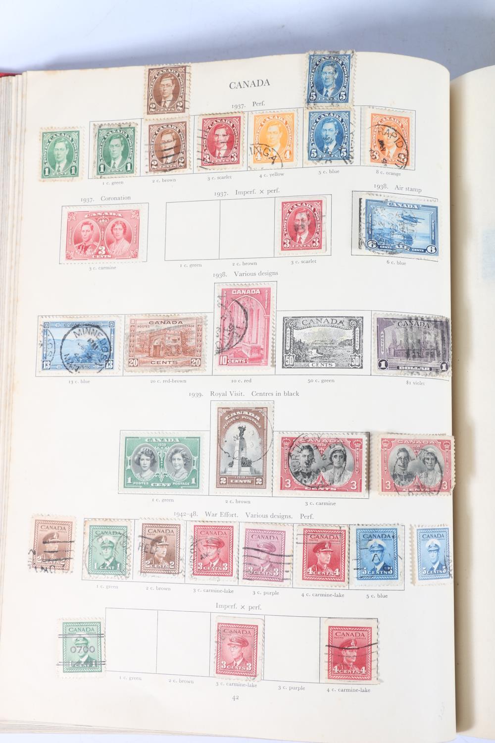 Stamp collection held in numerous albums across three large boxes to include CANADA, INDIA, - Image 8 of 20