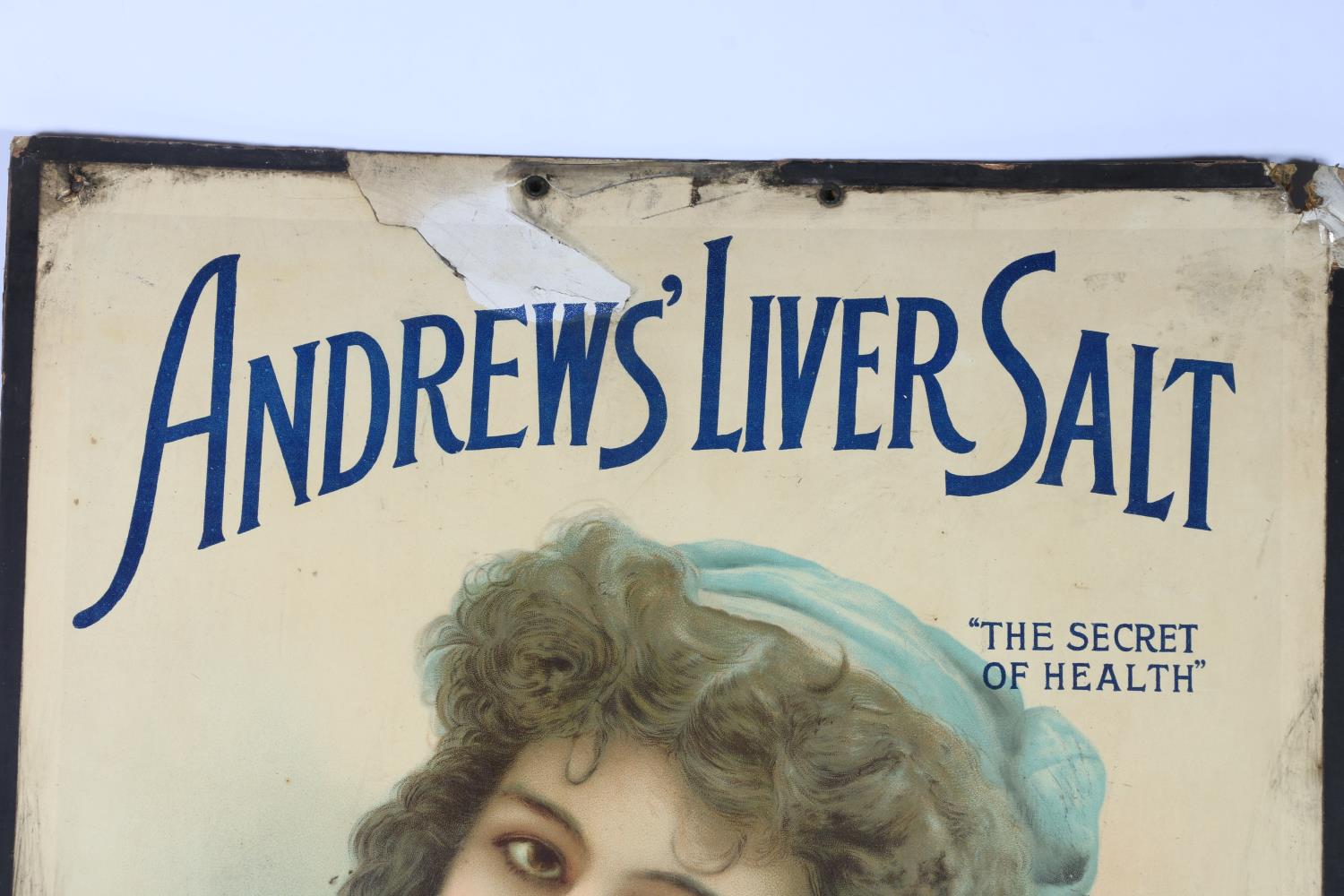 Vintage advertisement sign for 'Andrew's Liver Salt', 50cm x 38cm. - Image 2 of 4