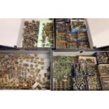 A large collection of MiniFigs, Hinchcliffe or possibly other manufacturers hand-painted war game