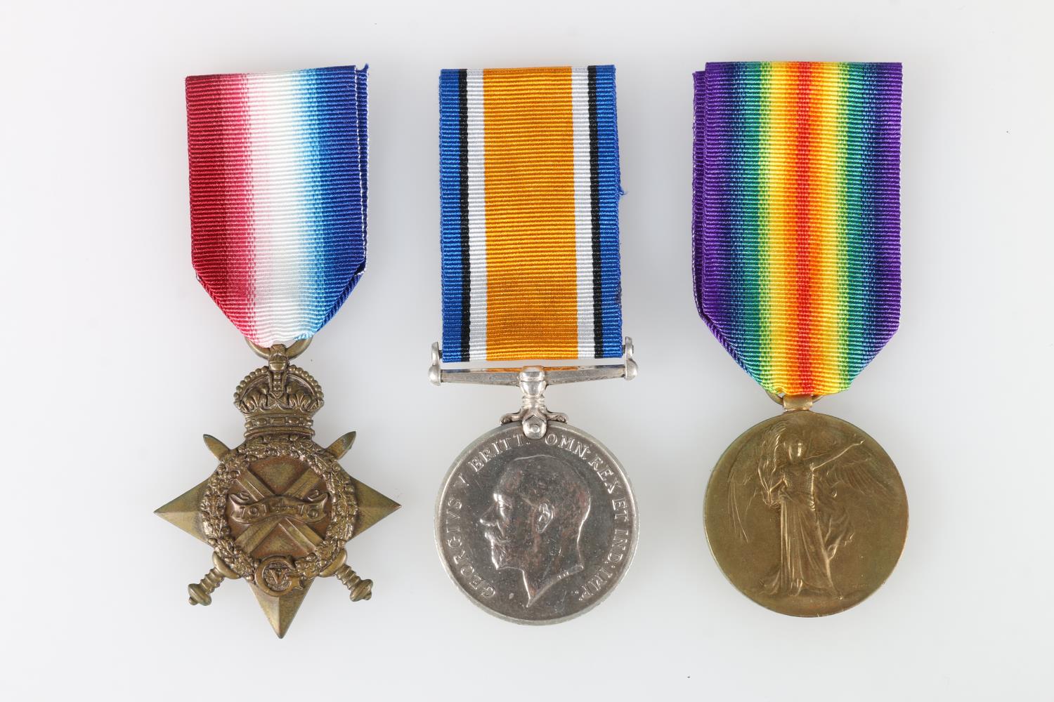 Medals of 18658 Private Robert Hunter Taylor of the 2nd Battalion King's Own Scottish Borderers KOSB