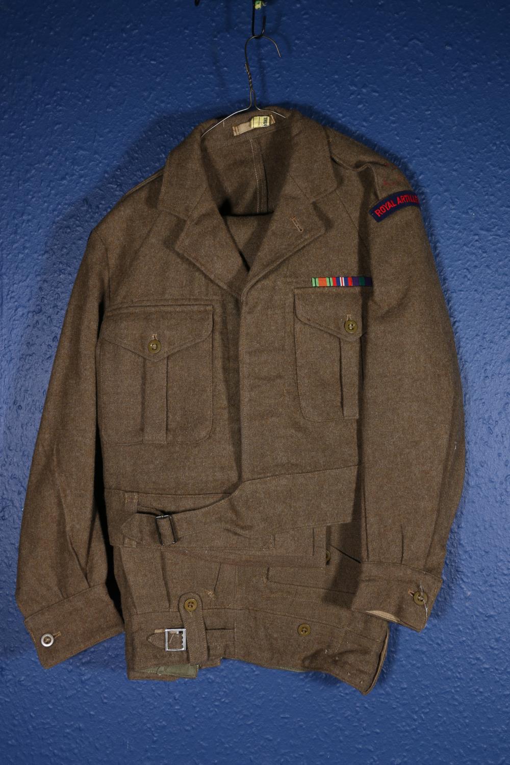 British Army uniform, a 1949 pattern Battledress blouse jacket with interior pocket label by Cohen