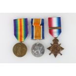 Medals of 9386 Corporal Robert Anderson of the 1st Battalion Gordon Highlanders comprising WWI