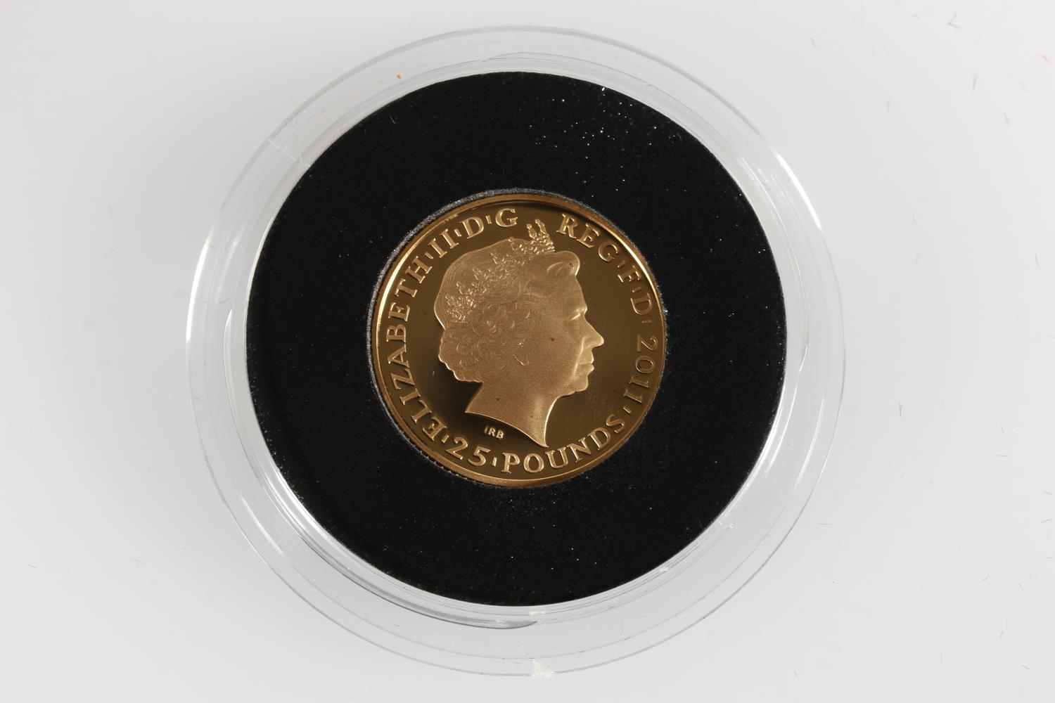 UNITED KINGDOM Elizabeth II (1952-2022) gold proof twenty-five pounds £25 2011, part of the London - Image 3 of 3