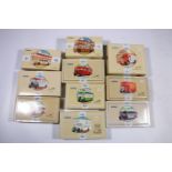 Ten Corgi Classic Commercials diecast model vehicles to include 97186 The AEC Regal, 97085 The