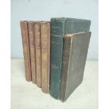 BAINES THOMAS.  Lancashire & Cheshire Past & Present. 4 vols. Eng. plates. Quarto. Orig. dec. purple